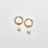 Gold Single Pearl Huggie Earrings - Best Seller
