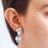Vintage Swarovski Geometric Pavé Drop Earrings