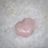 Rose Quartz Heart Crystal for your Crown Chakra