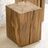Hyo Table Mountain Rustic | White Oak Solid Wood Cube Side Table