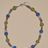 Green Blue Orange Lavender Recycled Glass Beaded Necklace - Colores