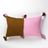 Antigua Pillow - Baby Pink & Umber Colorblocked