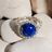 Coral Sterling Silver Lapis Lazuli Ring
