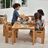 Adrian - Bamboo Toddler Table and Chair 5 Piece Set