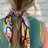 Satin Series Printed Scarves | Multiple Patterns | Hair Scarf | Ponytail Scarf | Hair Tie Included