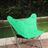 Sunbrella Fabric Green Butterfly Chair