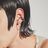 Latrinalia Piercing-Free Drop Chain Cuff Earring