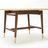 Carnegie Occasional Table | walnut end table with stone top