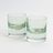 Estelle Colored Rocks Glass - Set of 2 {Mint Green}