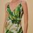 Tropical Forest Off-White Mini Dress