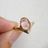 Rose Cut Pink Tourmaline Ring | 14k gold