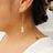 Pearl Droplet Threader Earrings