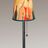 Steel Table Lamp with Small Drum Shade in Riviera in Poppy