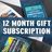 Prepaid 12 Month Gift Subscription