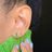 Triple Bezel Crystal Stud Earrings