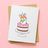 Birthday Cake Corgi Cards (4-pack)