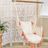Boho Hanging Hammock Chair Swing with Tassels | LILY PINK