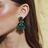 Willa Earrings in Emerald