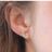 Prong set Herkimer diamond stud earrings