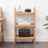 3-Tier Danish Modern Storage Rack: Premium Oak Organizer for Entryway & Living Room