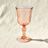 Vintage Pink Swirl Stem Glass, Large
