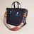 Beaded and Suede Crossbody Strap - Geometric