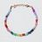 Rainbow Jade Beaded Star Clasp Bracelet
