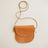 Scalloped Toddler Leather Purse in Ginger