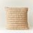 Pillow Cover Raw Wool Textured in Beige Osmio 20x20