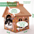 Cardboard Gingerbread Cat Playhouse Kit