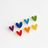 Mini Rainbow Hearts (7) Enamel Pin Collection