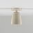 Terrene Cone Flushmount in Cream