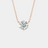 14K Diamond Solitaire Necklace