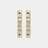 14K French-Set Diamond Bar Earrings