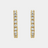 14K French-Set Diamond Hoop Earrings