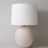 Large Orb Lamp in Combed Chalk