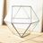 Large Glass Geometric Terrarium Container | Cuboctahedron