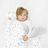 Toddler Blanket, 4 Season Merino Wool & Organic Cotton, 52.5" x 40", Star White