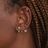 Large Two-Step Chain Earring - Single