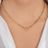 14k Gold Large Paper Clip Chain with Diamond Enhancer Necklace