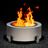 Luxeve Smokeless Fire Pit - Silver Vein