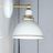 White Shade - Brass Wall Sconce Light