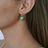Celeste Drop Earrings Green Quartz