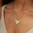 Spiked Heart Pavé Necklace