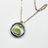 HORIZON - Green Tourmaline Necklace In Fine Silver