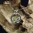 HORIZON - Green Tourmaline Necklace In Fine Silver