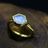 HORIZON - Moonstone Ring in Vermeil Yellow Gold