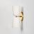 Terrene Double Sconce in Cream and Brass