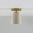 Terrene Cone Flushmount in Cream and Brass