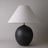 Large Orb Lamp in Iron Black with Empire Shade